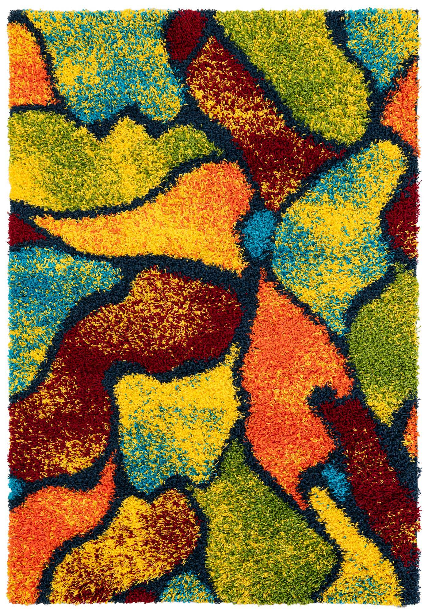 5' x 7' 5 Multi-Tone Shag Rug