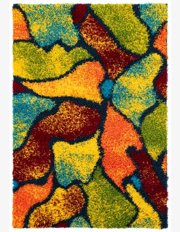 5' x 7' 5 Multi-Tone Shag Rug