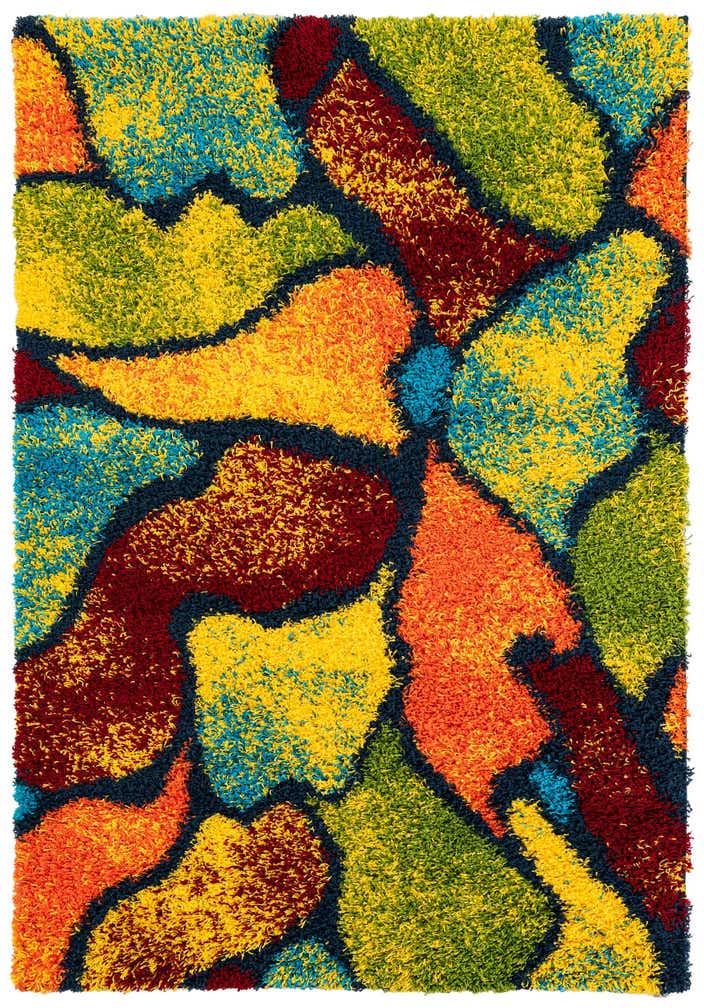 5' x 7' 5 Multi-Tone Shag Rug