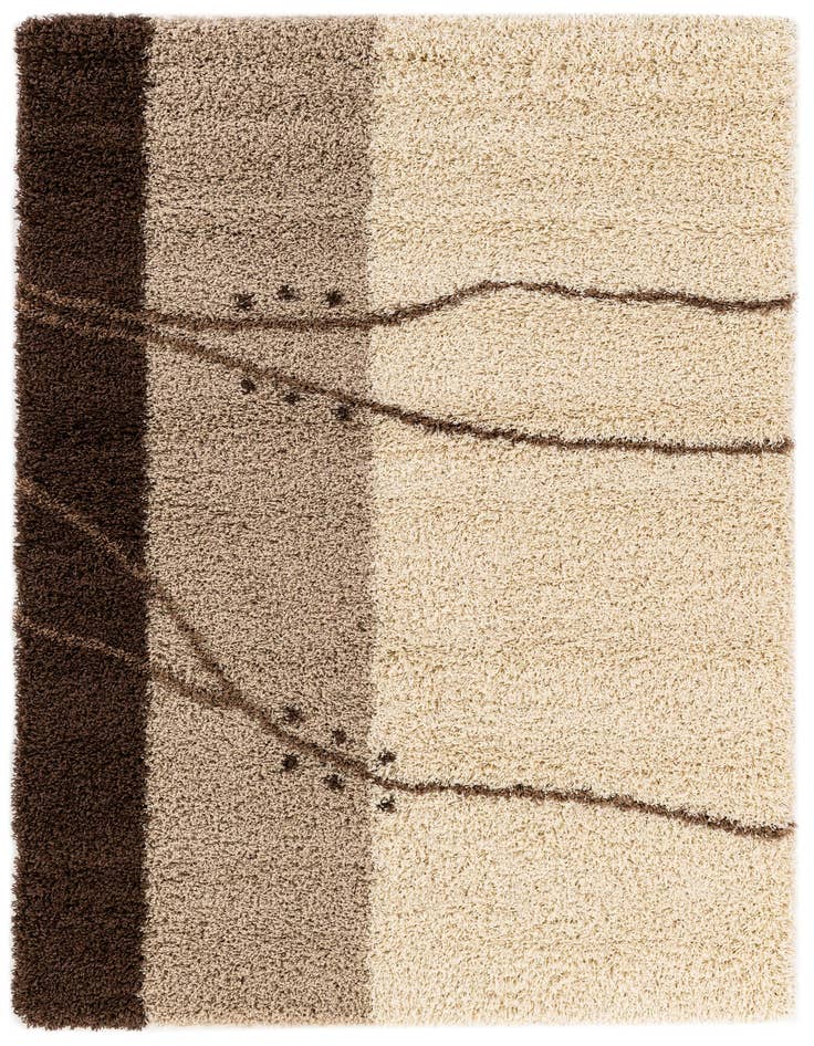 Detail image of 5' 3 x 7' 7 Multi-Tone Shag Rug