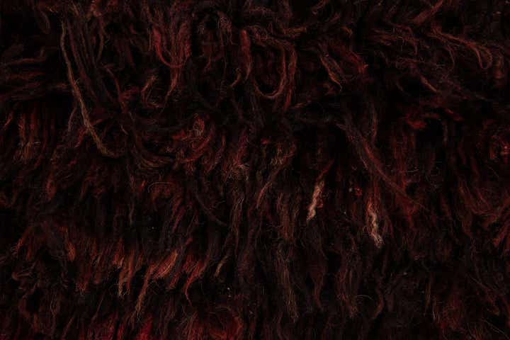 6' 8 x 8' 9 Hand Knotted Multi-Tone Shag Wool Rug