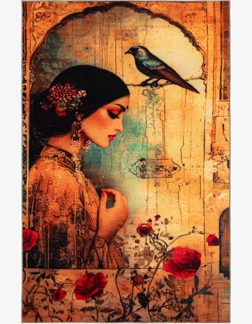 4' x 6' Mystic Garden Rug