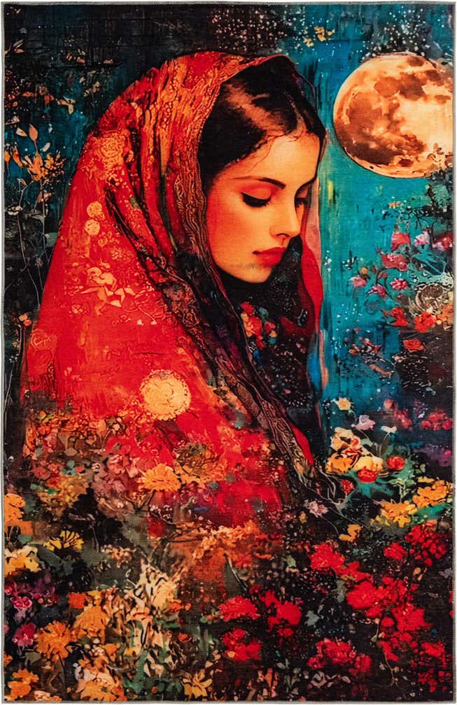 5' x 8' Mystic Garden Rug