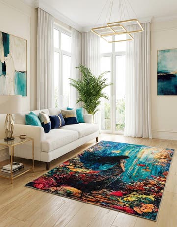2' x 3' Mystic Garden Rug