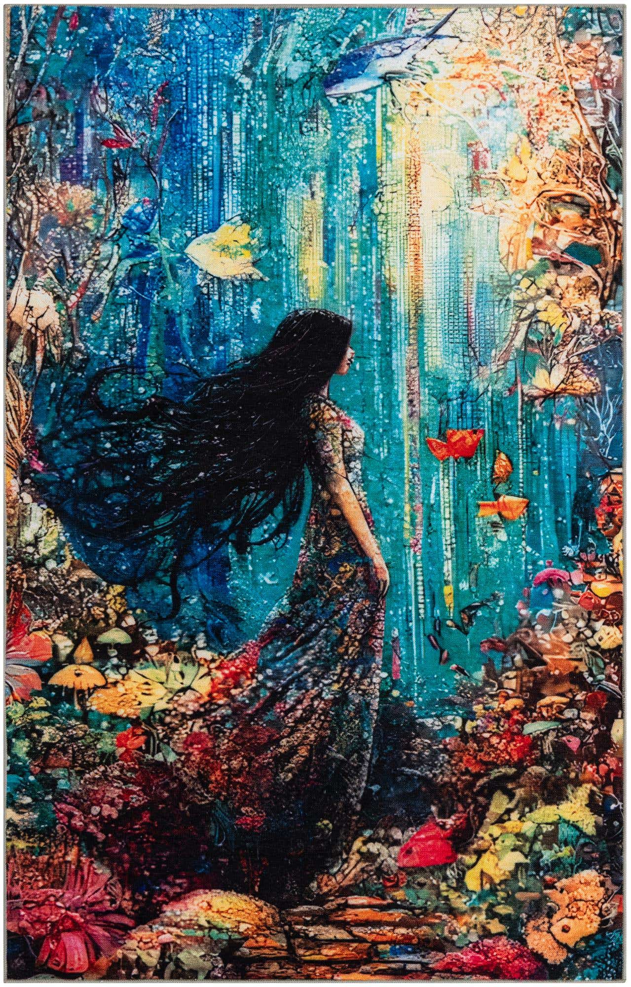 8' x 11' Mystic Garden Rug