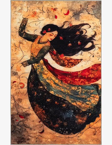 2' x 3' Mystic Garden Rug