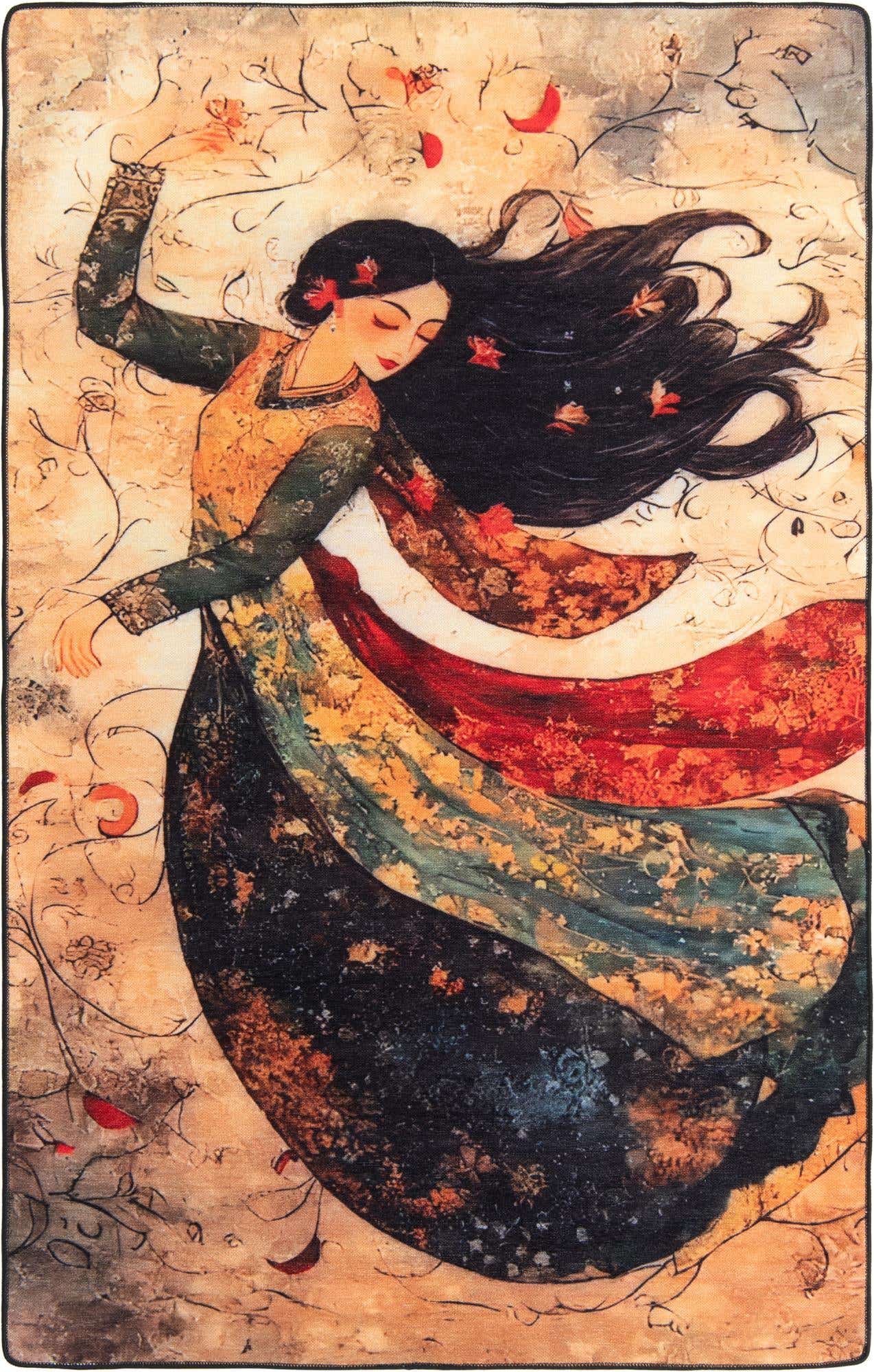 5' x 8' Mystic Garden Rug