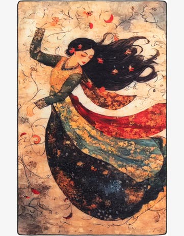 5' x 8' Mystic Garden Rug