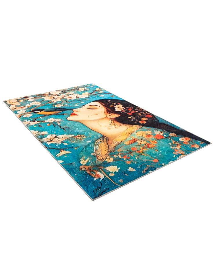 Detail image of 5' x 8' Mystic Garden Rug