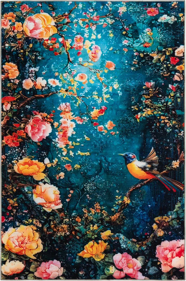 Detail image of 6' x 9' Mystic Garden Rug