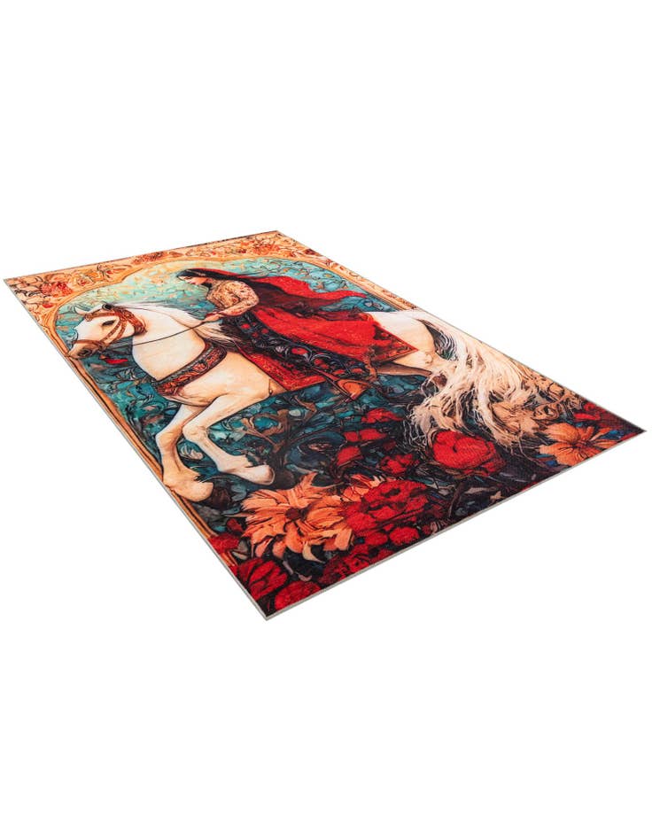 Detail image of 5' x 8' Mystic Garden Rug