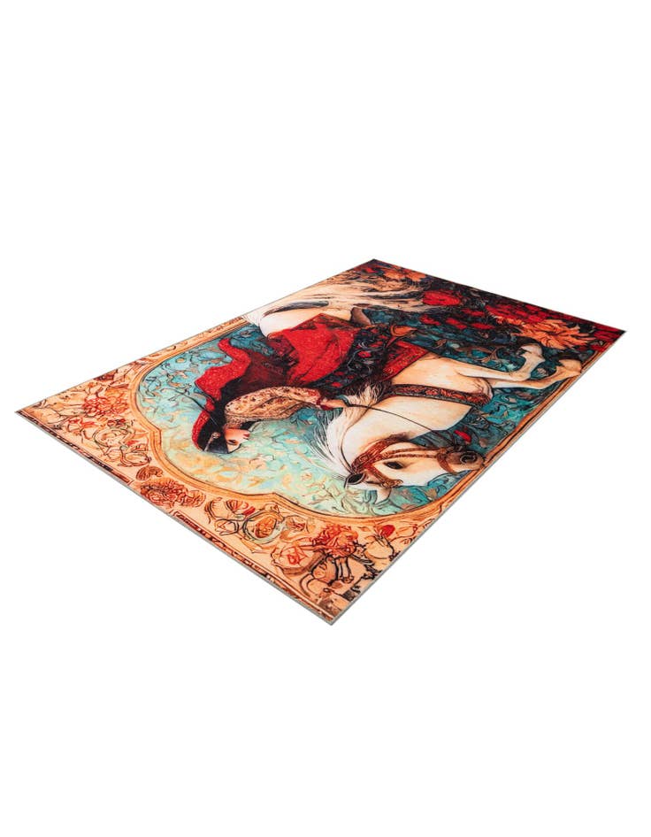 Detail image of 5' x 8' Mystic Garden Rug