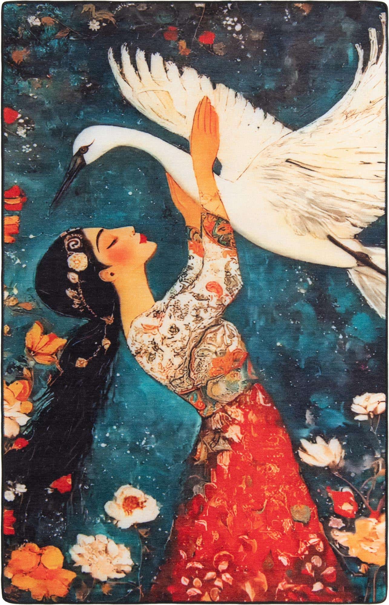5' x 8' Mystic Garden Rug