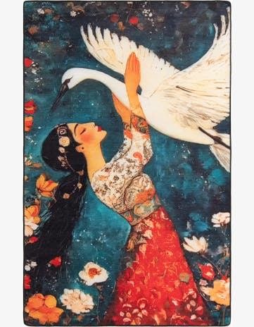 5' x 8' Mystic Garden Rug