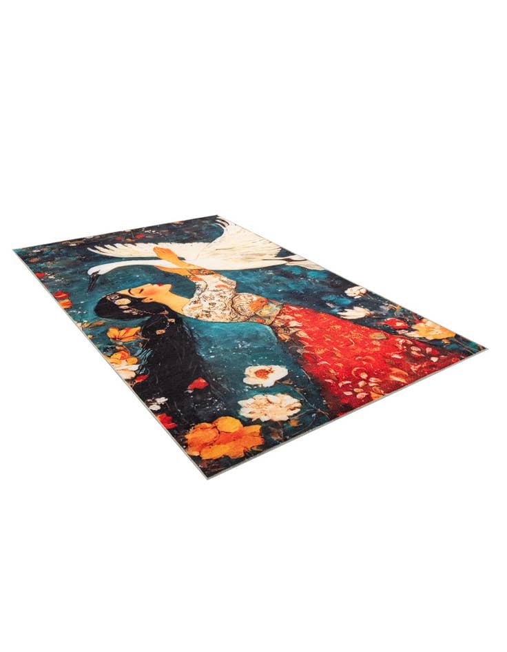 Detail image of 5' x 8' Mystic Garden Rug