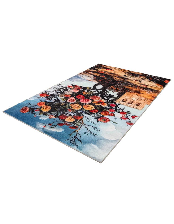 Detail image of 5' x 8' Mystic Garden Rug