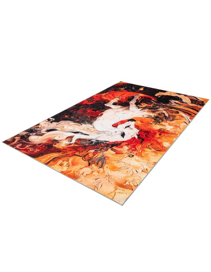 Detail image of 6' x 9' Mystic Garden Rug