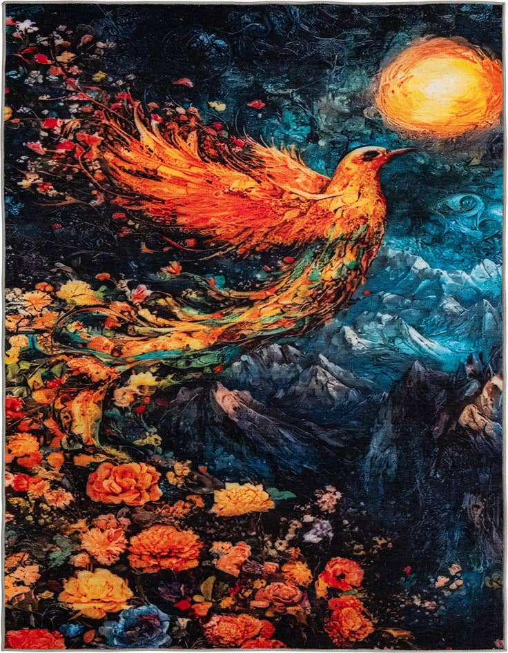 Detail image of 8' x 10' Mystic Garden Rug