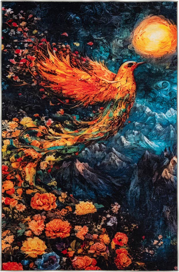 Detail image of 8' x 10' Mystic Garden Rug