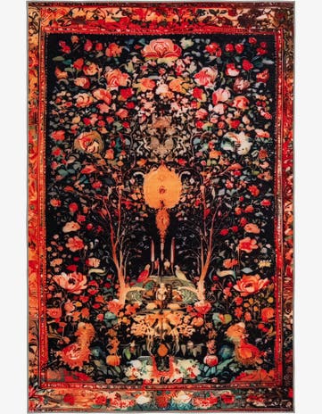 7' x 10' Mystic Garden Rug