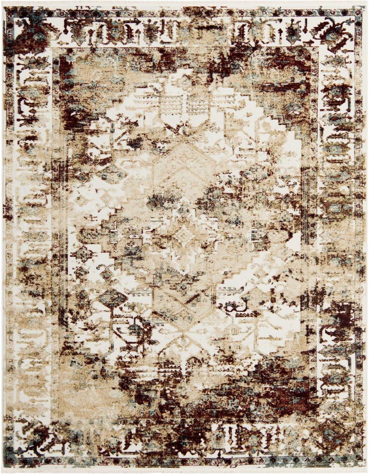 Detail image of 5' 3 x 8' Nain Design Rug