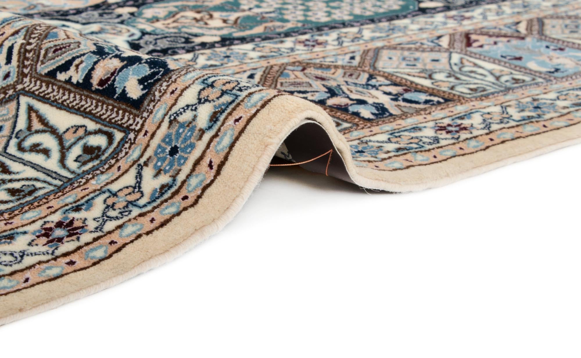 4' 5 x 7' 5 Hand Knotted Nain Persian Rug
