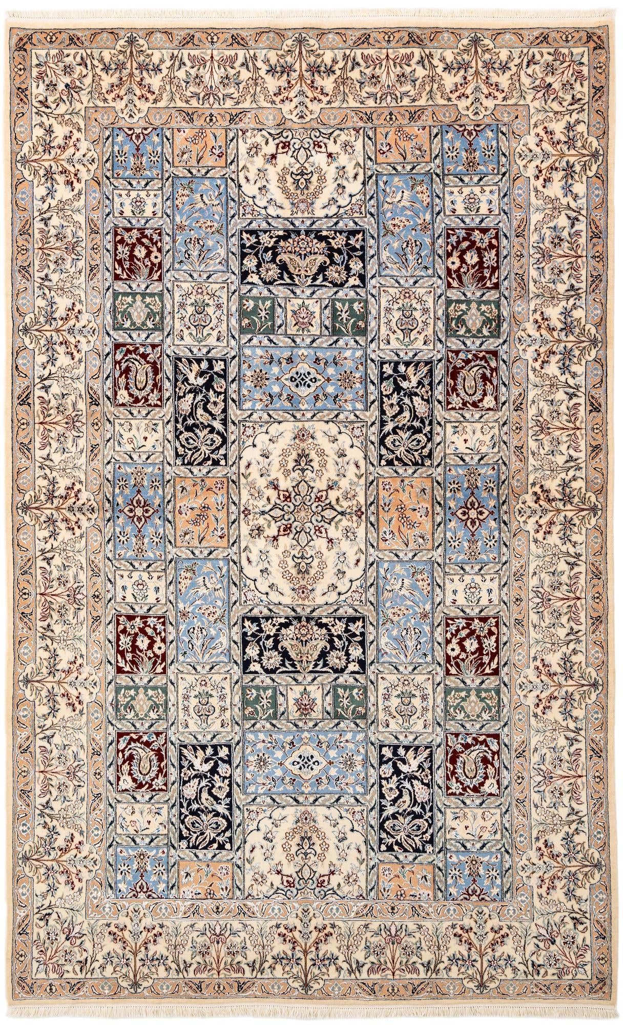 4' 10 x 7' 10 Hand Knotted Nain Rug