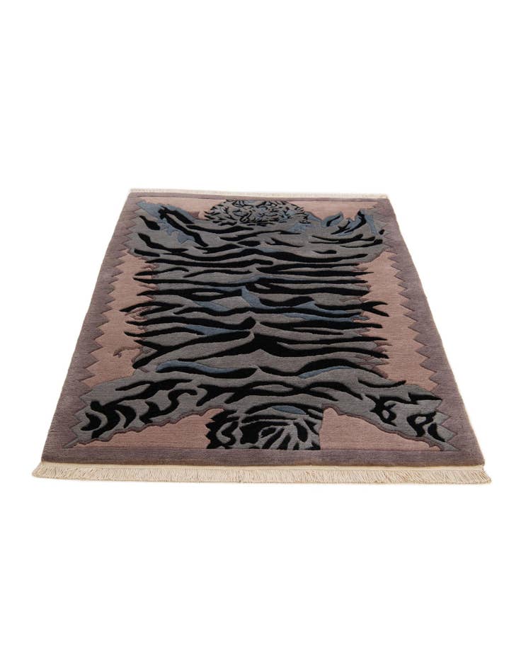 Detail image of 4' x 5' 10 Hand Knotted Nepal Wool Rug