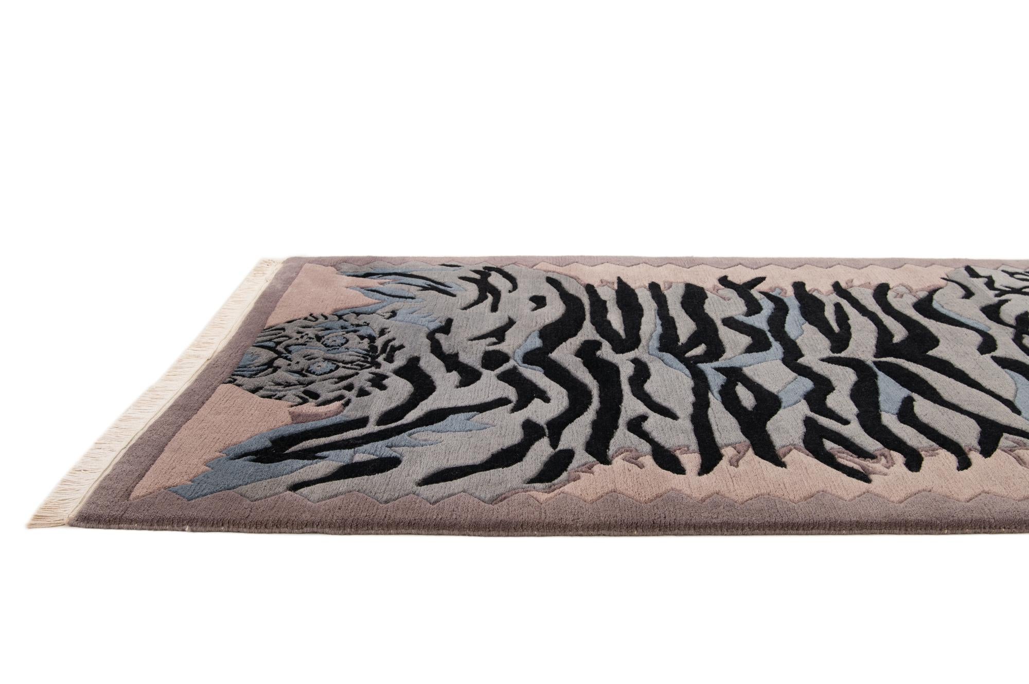 4' x 5' 10 Hand Knotted Nepal Wool Rug