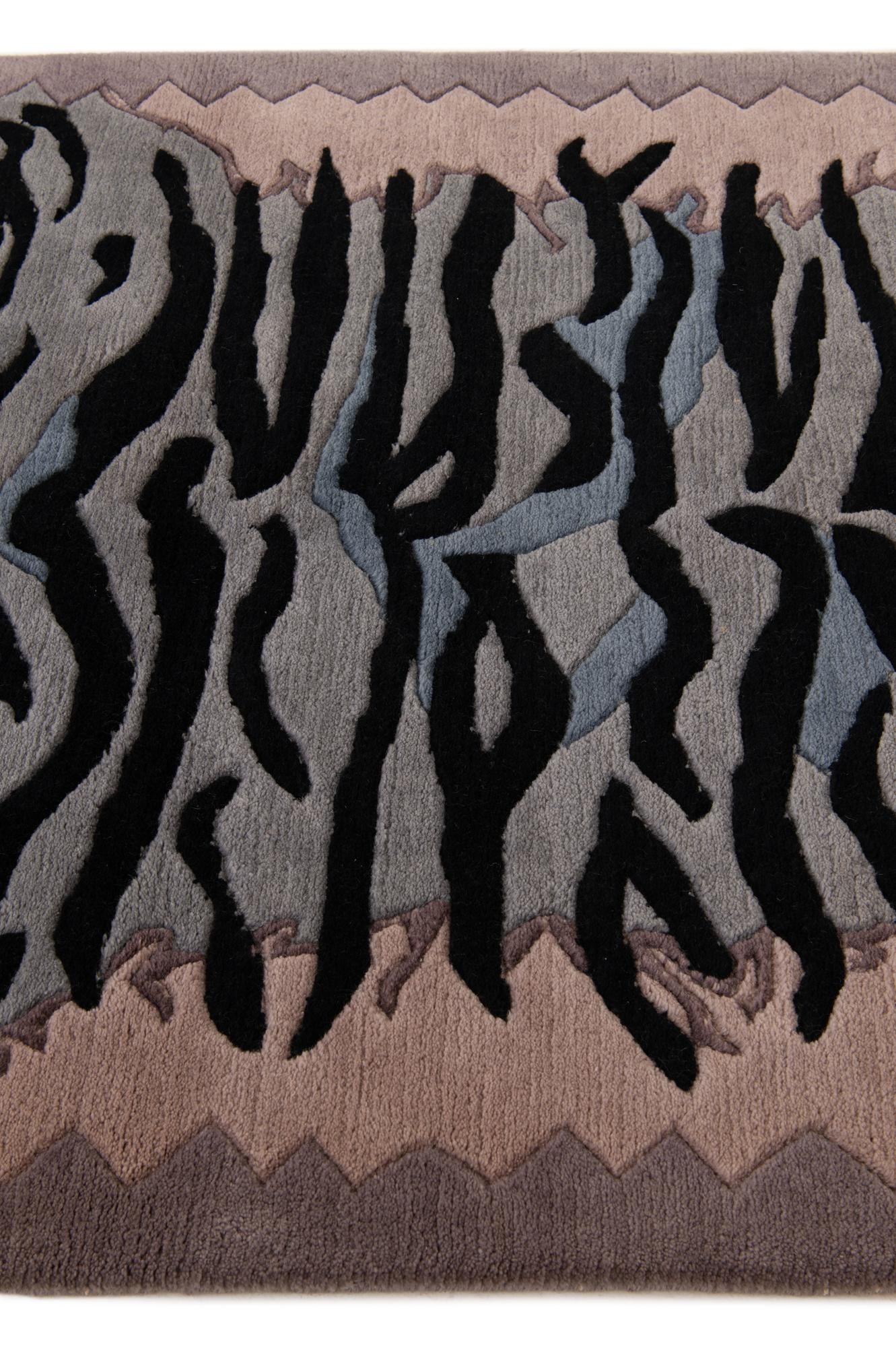 4' x 5' 10 Hand Knotted Nepal Wool Rug