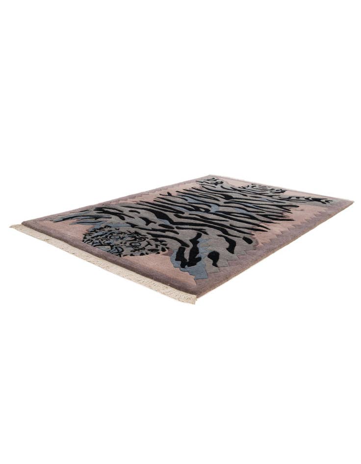 Detail image of 4' 1 x 5' 11  Hand Knotted Nepal Wool Rug