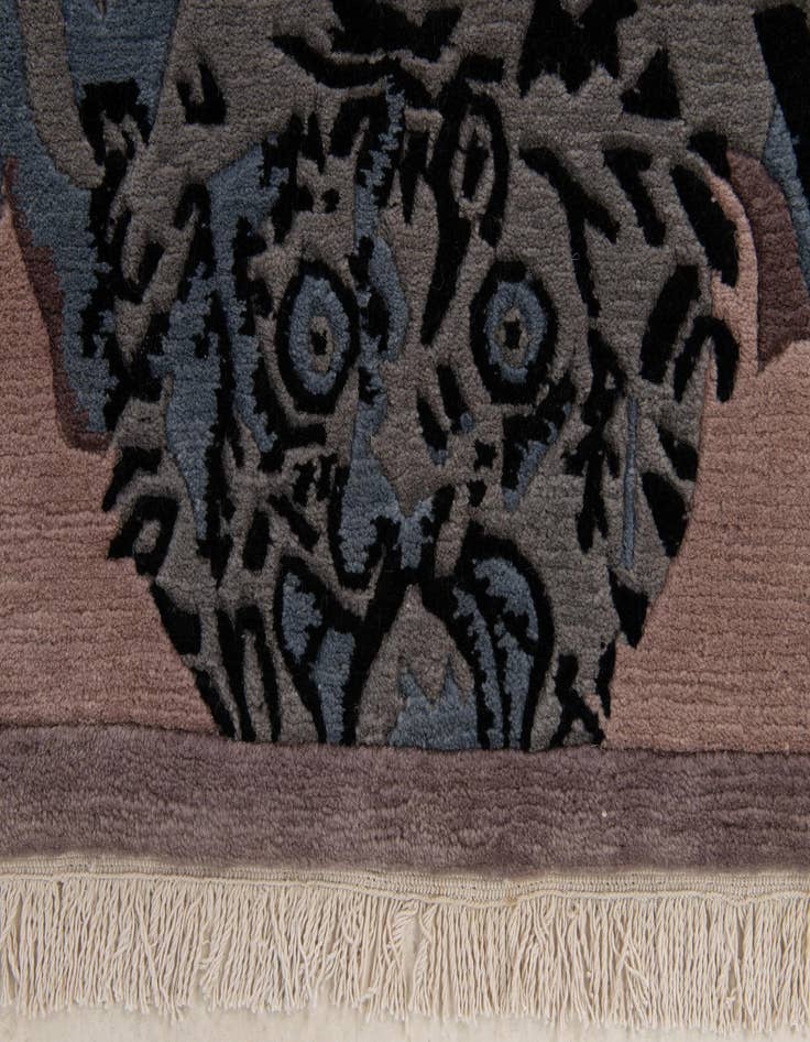 Detail image of 4' 1 x 5' 11  Hand Knotted Nepal Wool Rug