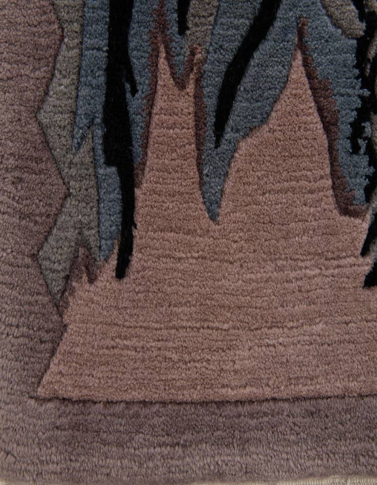 Detail image of 4' 1 x 5' 11  Hand Knotted Nepal Wool Rug