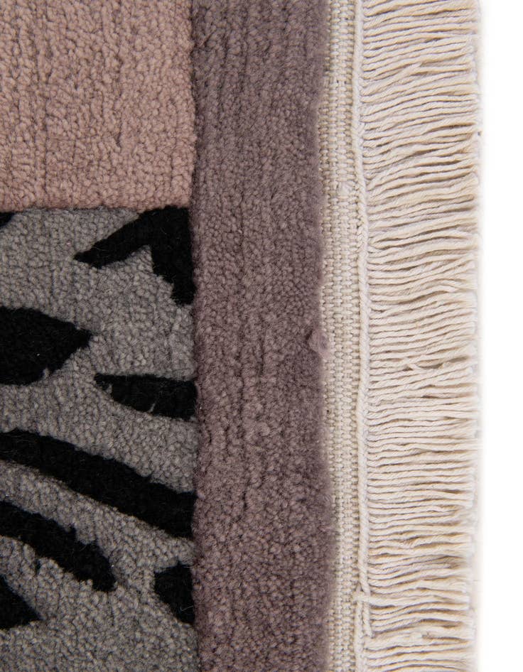 Detail image of 4' 1 x 5' 11  Hand Knotted Nepal Wool Rug