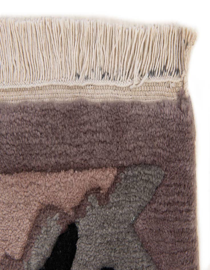 Detail image of 4' 1 x 5' 11  Hand Knotted Nepal Wool Rug