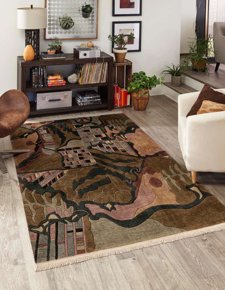 3' 11 x 5' 11 Hand Knotted Nepal Wool Rug