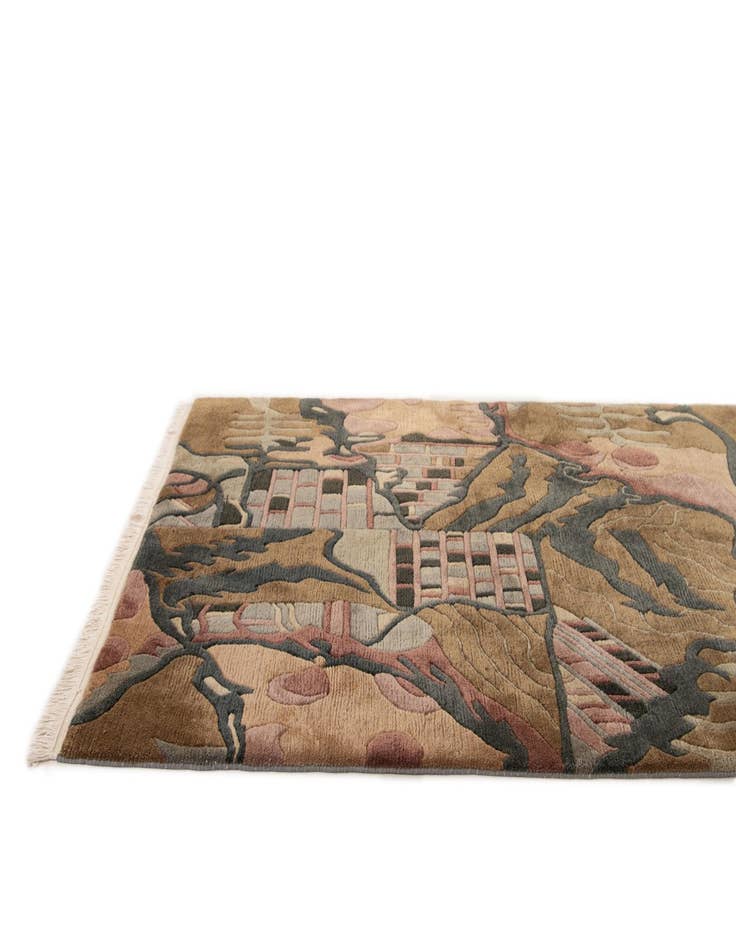 Detail image of 3' 11 x 5' 11  Hand Knotted Nepal Wool Rug