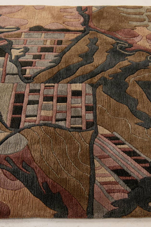 Detail image of 3' 11 x 5' 11 Hand Knotted Nepal Wool Rug