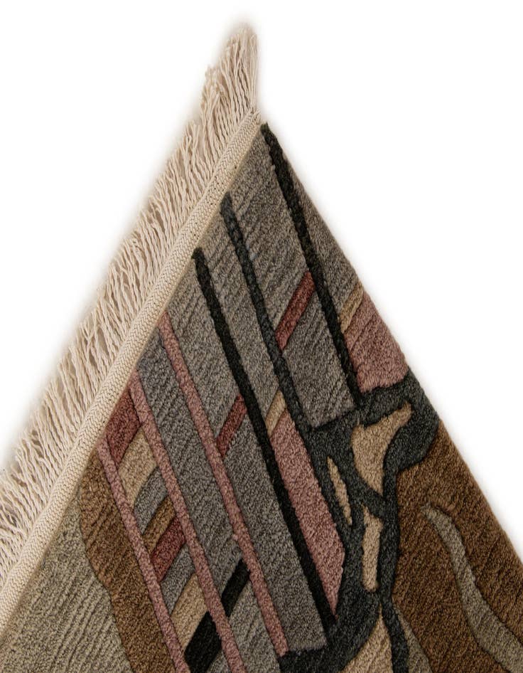 Detail image of 3' 11 x 5' 11  Hand Knotted Nepal Wool Rug