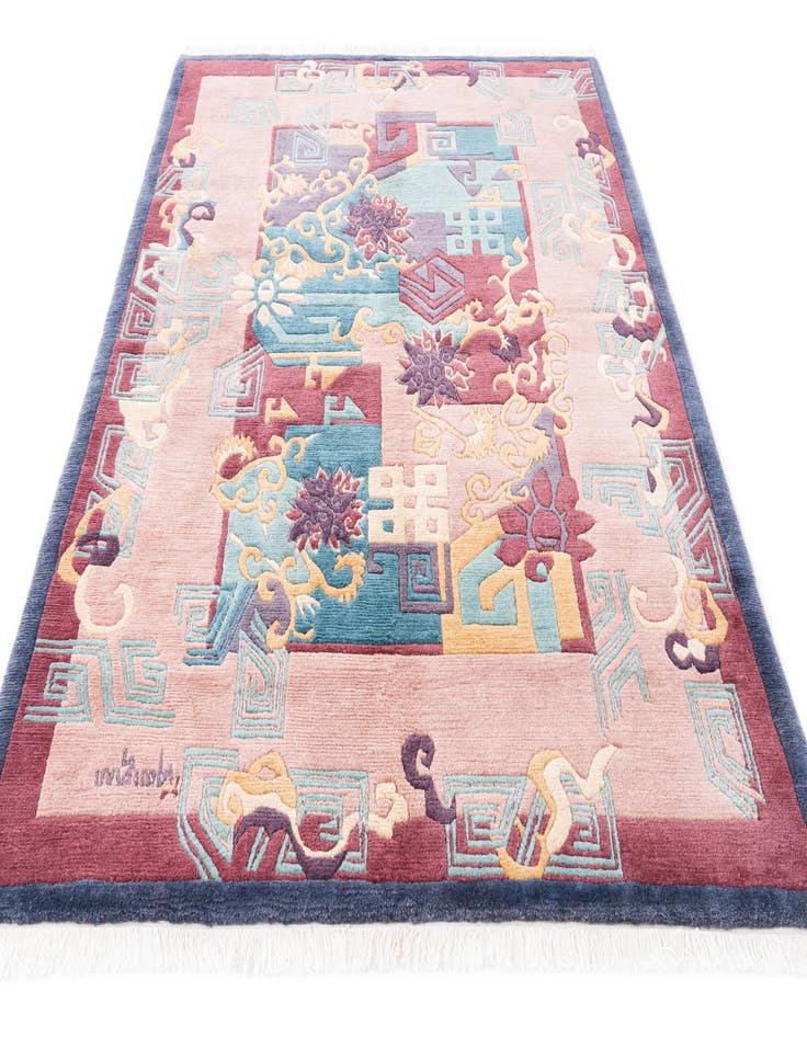 Detail image of 5' 6 x 7' 8 Hand Knotted Nepal Wool Rug