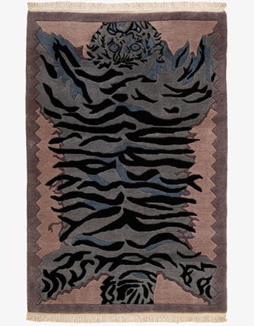 4' x 5' 10 Hand Knotted Nepal Wool Rug