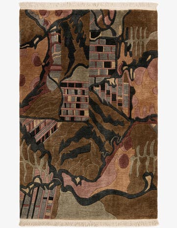 3' 11 x 5' 11 Hand Knotted Nepal Wool Rug