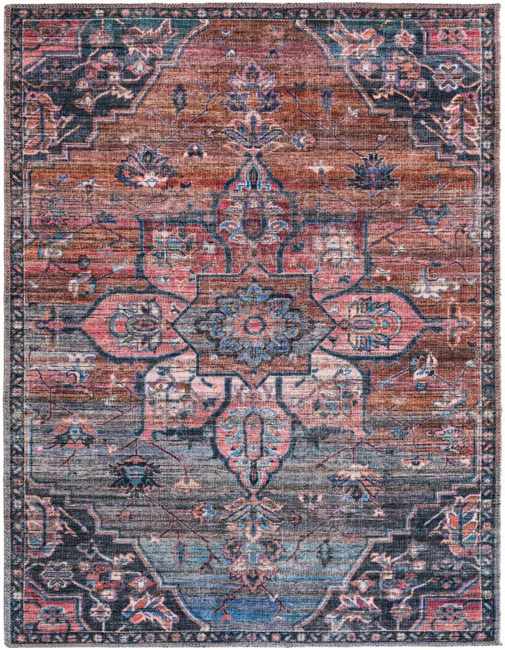 Detail image of 3' 3 x 5' 3 Washable Nostalgia Rug