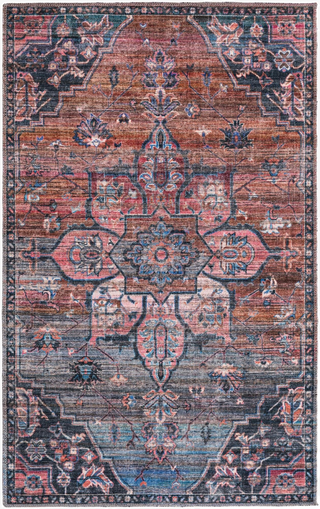 3' 3 x 5' 3 Washable Nostalgia Rug