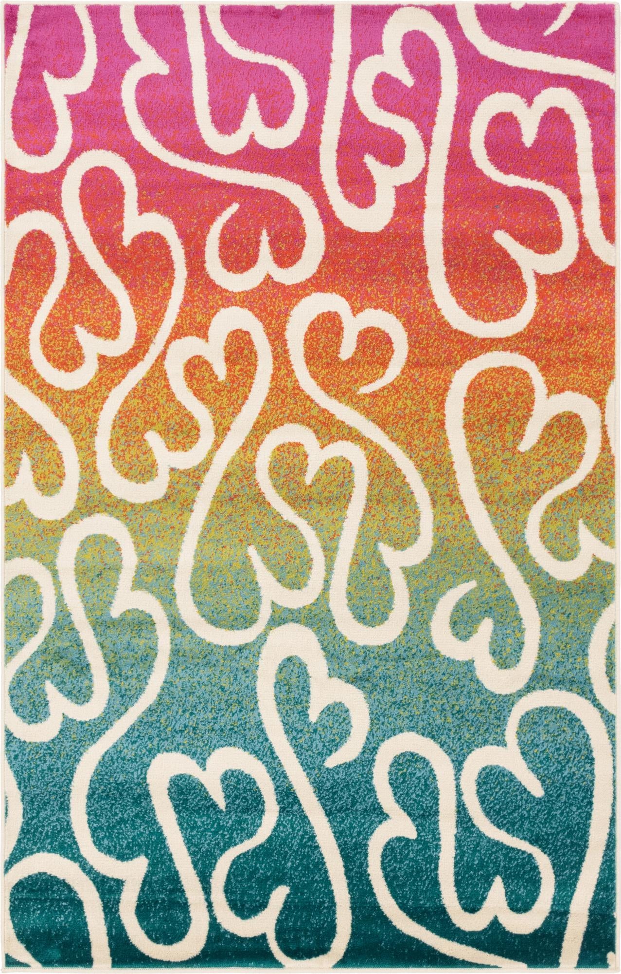 Jane Seymour 5' x 8' Open Hearts Rug