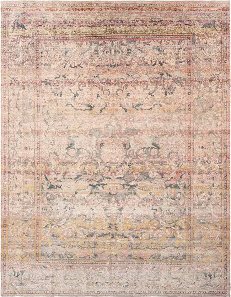 Detail image of 8' 8 x 13' 6 Hand Knotted Oushak Rug