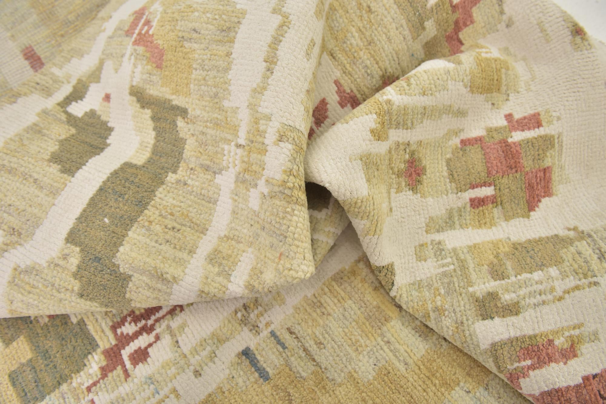 10' 2 x 16' 6 Hand Knotted Oushak Rug