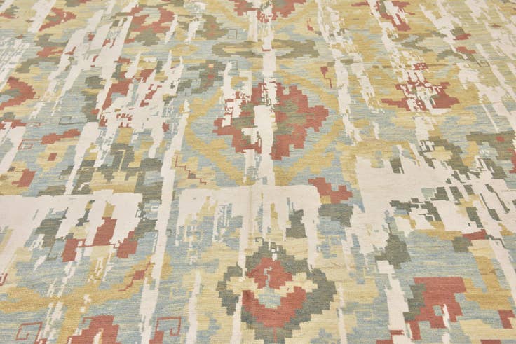 Detail image of 10' 2 x 16' 6 Hand Knotted Oushak Rug
