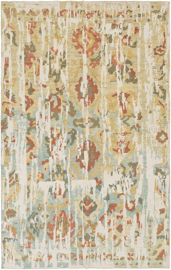 Detail image of 10' 2 x 16' 6 Hand Knotted Oushak Rug