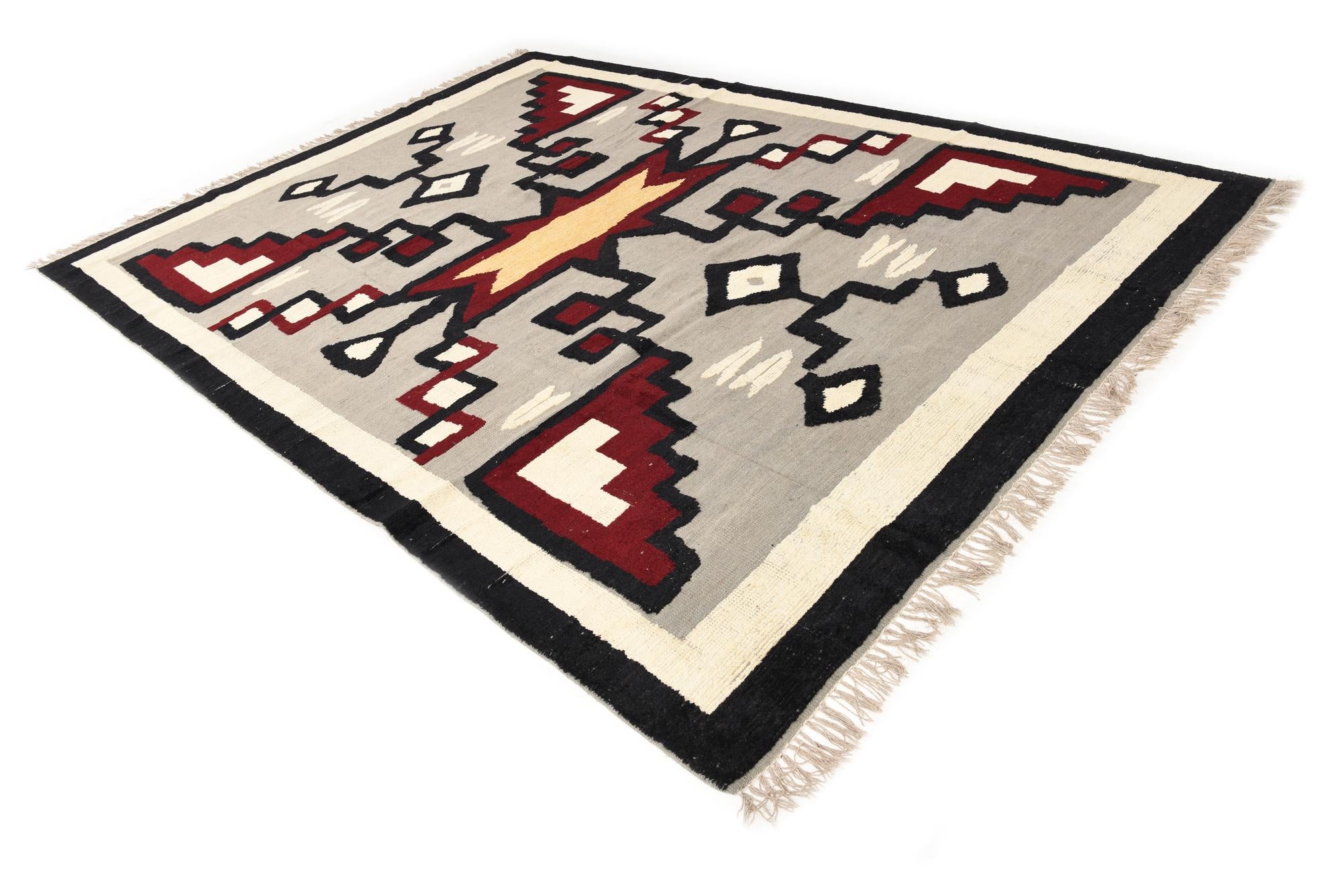 9' x 12' 5 Hand Knotted Oushak Wool Rug